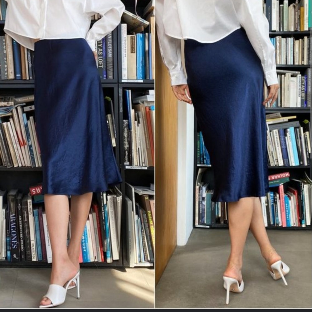 Babaton slip midi skirt
